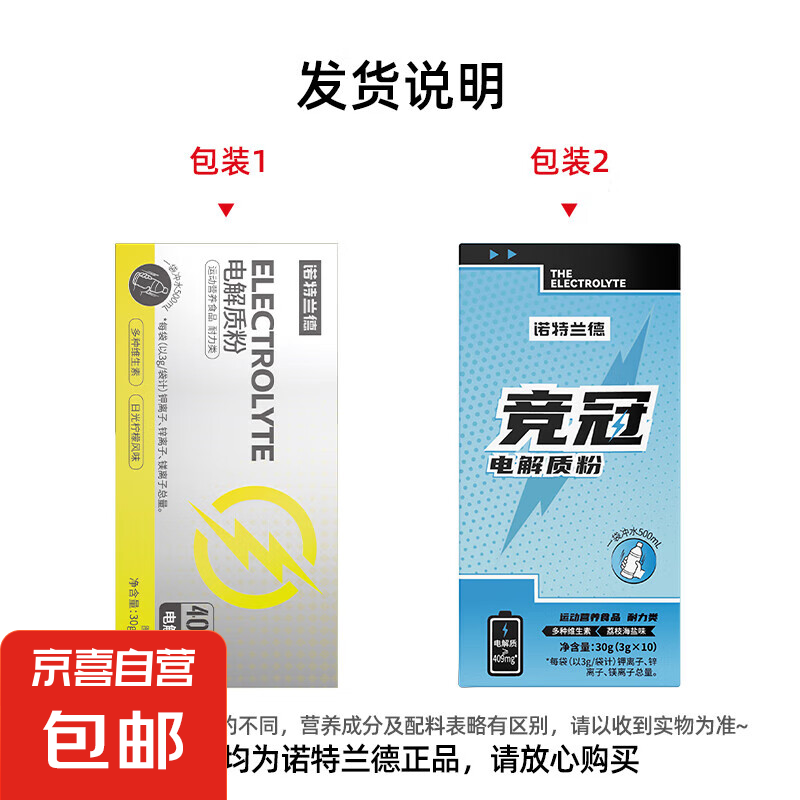 电解质冲剂粉电解质水电解质非饮料运动健身能量维生素非 随机口味【1盒装】