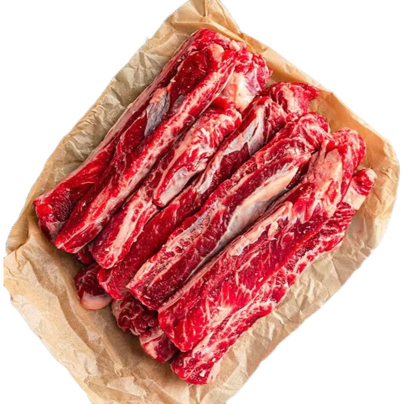 澳洲进口安格斯原切牛肋条（1斤拍2合并发1袋2斤装） 安格斯牛肋条*500g
