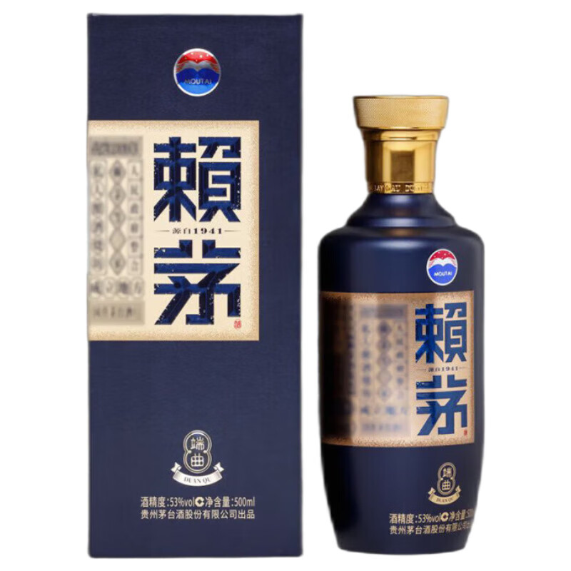 赖茅 端曲2.0 酱香型白酒 53度 500ml 53度 500mL 1瓶