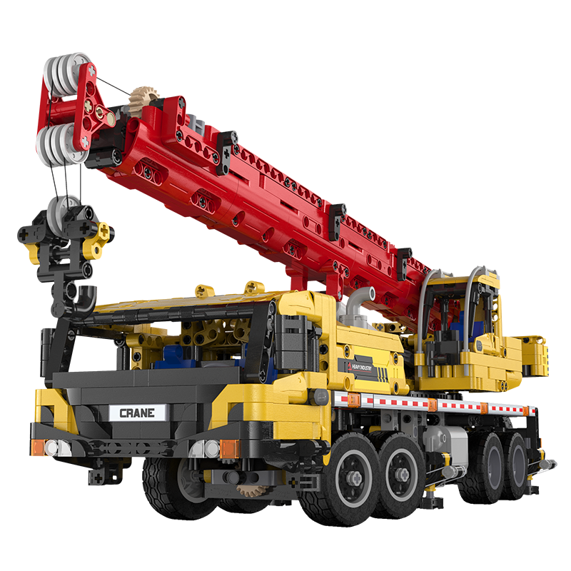 咔搭（CaDA）積木拼裝玩具男孩 1:20全功能移動(dòng)塔吊起重機(jī)工程車遙控電動(dòng)機(jī)械組兒童成人拼插模型 C61081-靜態(tài)版