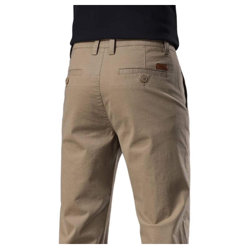 罗蒙（ROMON）裤子男秋冬季商务修身休闲裤男士直筒男裤微弹纯色百搭长裤