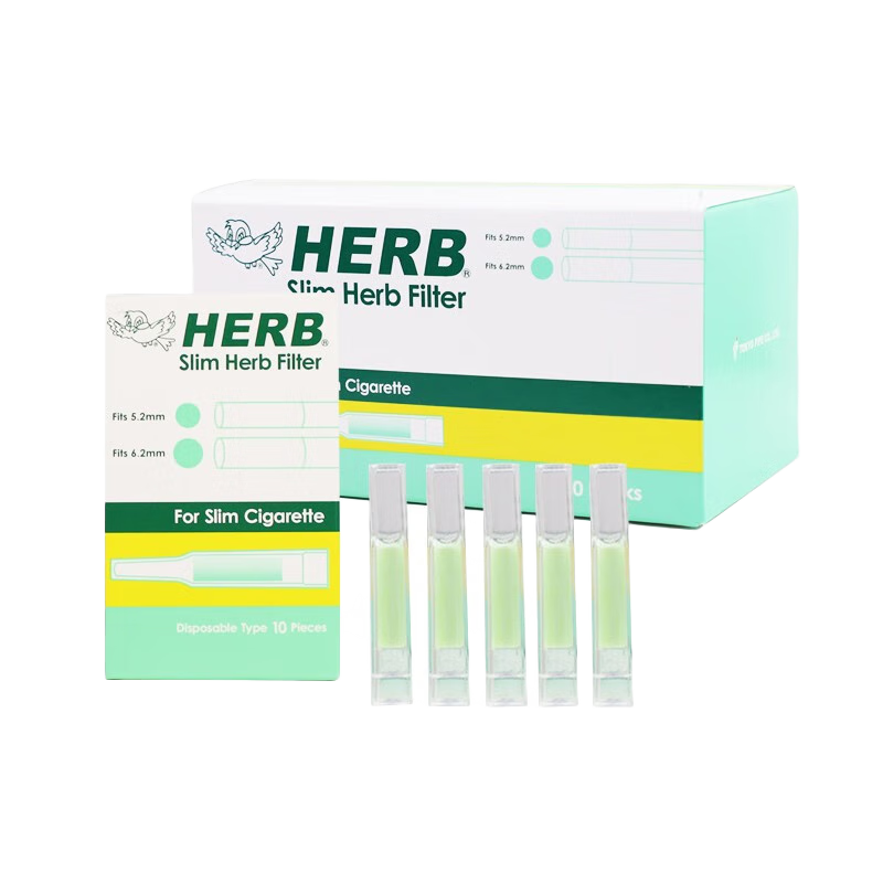 HERB綠小鳥一次性過濾性煙嘴過濾器 日本拋棄型咬嘴送男友生日禮物 1大盒（中/細(xì)兩用） 300支