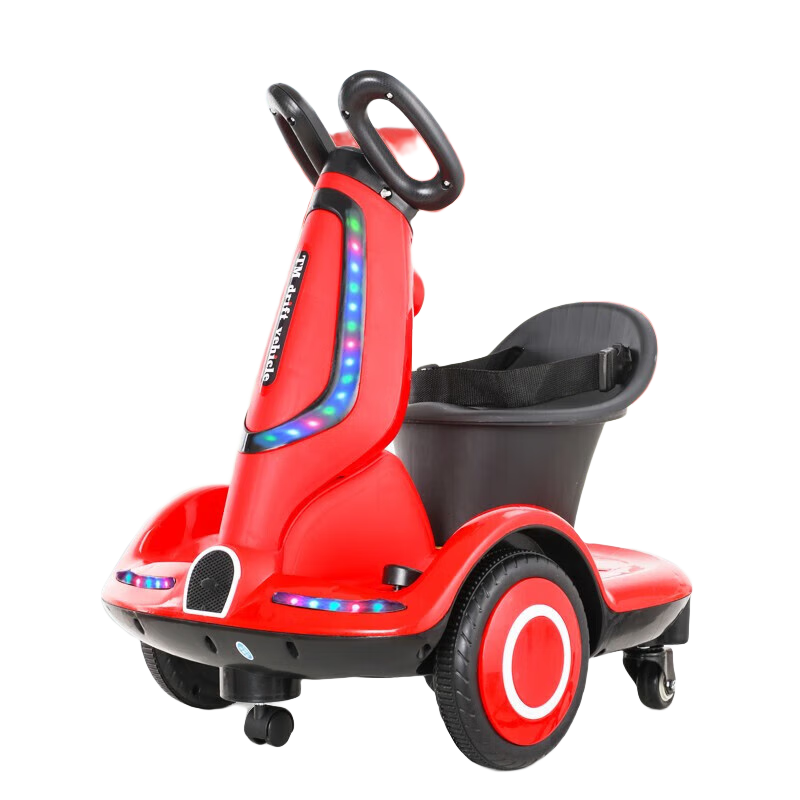 小樂(lè)狗網(wǎng)紅車(chē)兒童電動(dòng)旋轉(zhuǎn)卡丁車(chē)寶寶可坐遙控車(chē)平衡漂移轉(zhuǎn)轉(zhuǎn)車(chē)充電雙驅(qū) 紅色雙驅(qū)動(dòng)超大電瓶+早教