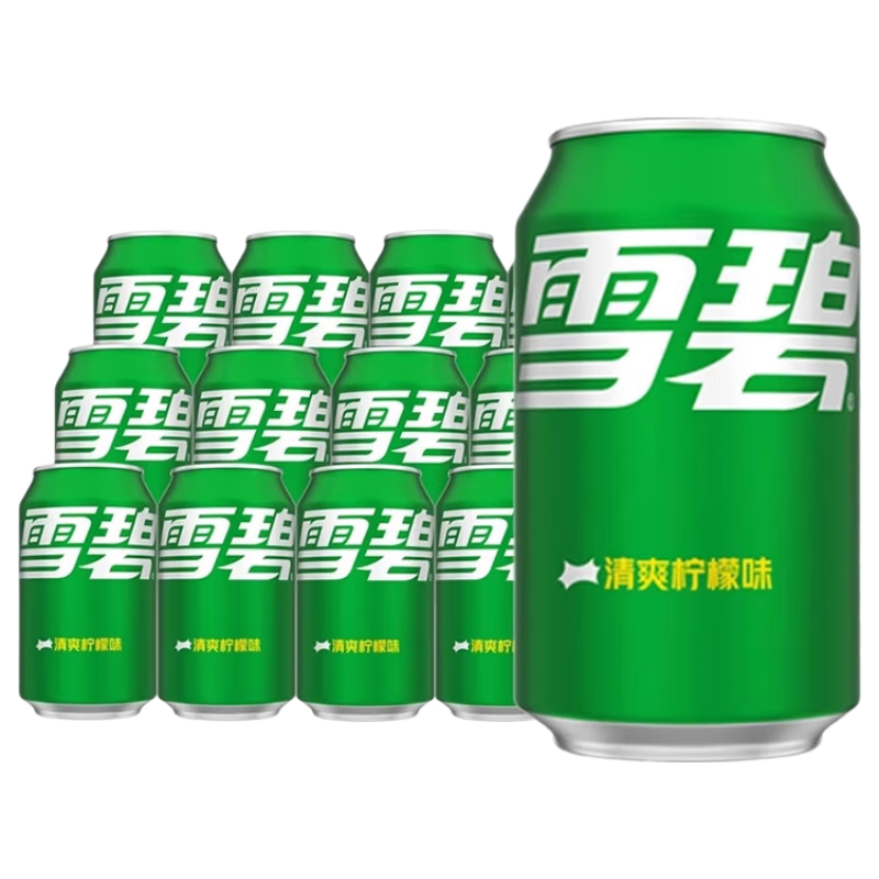 可口可乐 可口可乐 碳酸饮料 经典摩登罐汽水330ml*12罐整箱装 雪碧 芬达 【胖罐】雪碧含糖 330ml*24瓶【泡沫箱发货】