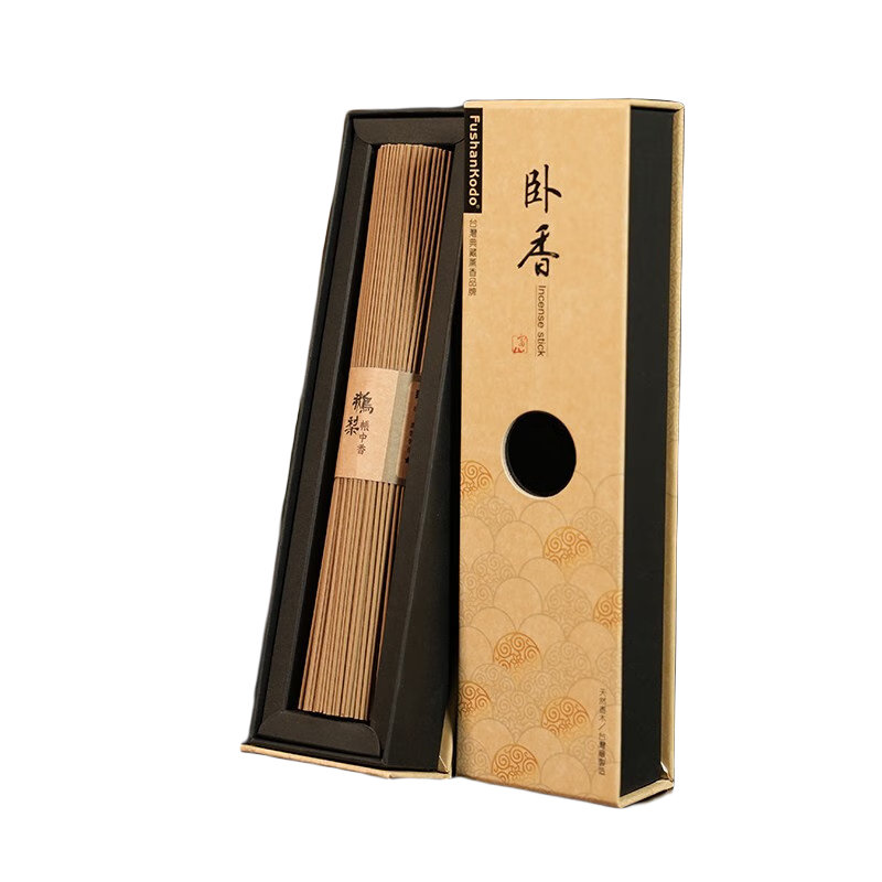 富山香堂 鵝梨帳中香 龍涎香桂花香芽莊沉香梅花線香家用室內(nèi)熏香金木樨 精裝鵝梨香 約360支 -線香 100g