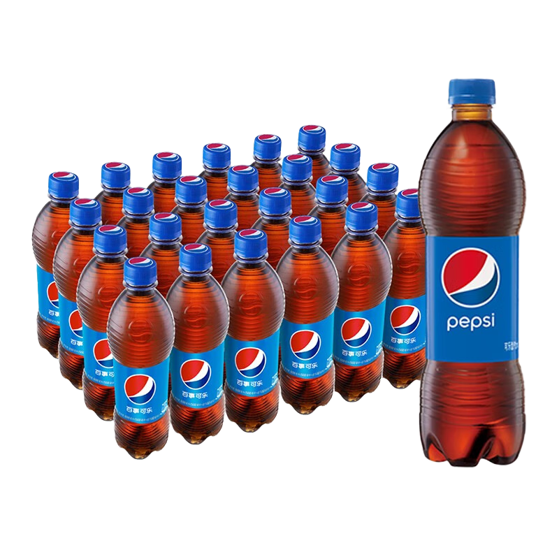 百事可乐碳酸汽水饮料 整箱装 Pepsi 新老包装随机发 500ml*24瓶