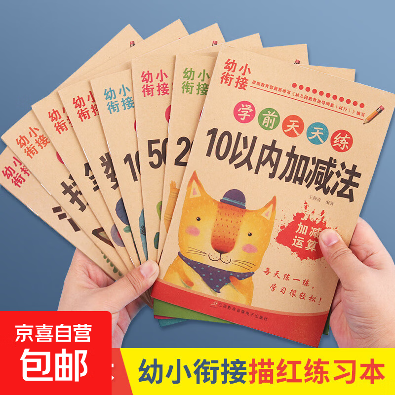 口算天天练幼小衔接10 20以内加减法练习册全套每日一练口算题卡幼儿园 【发4本】加减法大全 学前天天练