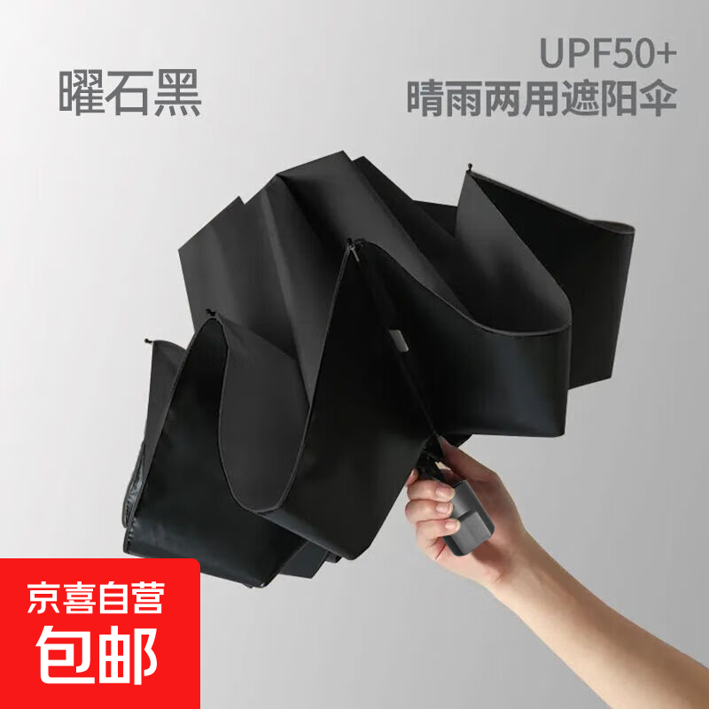 【长柄雨伞】16骨/24骨男女大号自动加固抗风直杆大伞暴雨专用伞 手动款-黑胶-黑色