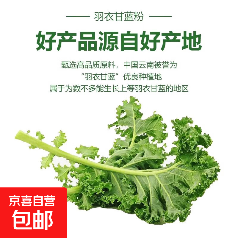 纯羽衣甘蓝粉果蔬 膳食纤维早餐冲饮代餐粉蔬菜粉饱腹 【3支送3支】到手6支
