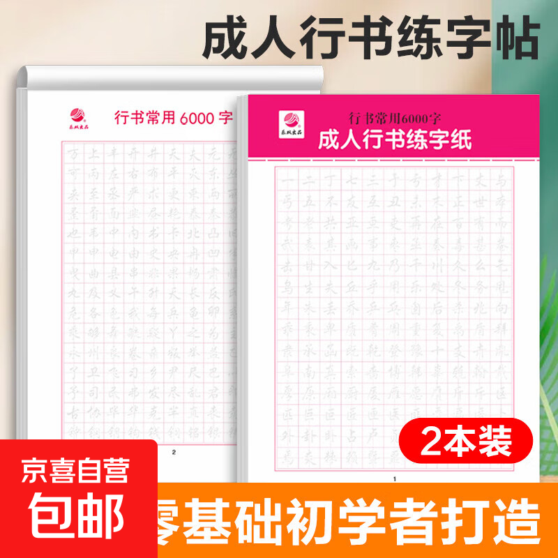 临摹速成练字帖6000常用字 学生成年行楷入门基础训练练字神器 行书楷书字帖 【活动】行书常用6000字1本