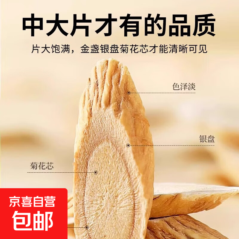 黄芪大片甘肃生黄芪片野生滋补特级北芪片中药材当归党参茶泡水 黄芪片100克