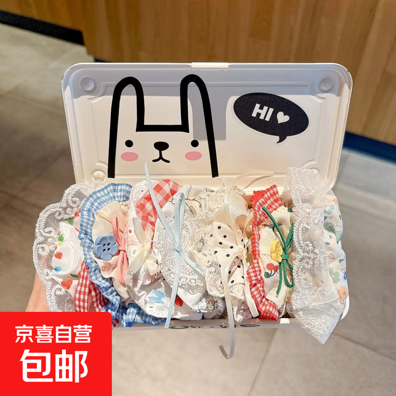 大肠发圈新款韩系夏季女生头饰肥肠马尾可爱蕾丝简约头绳 主图热销7件套【天天不重样】
