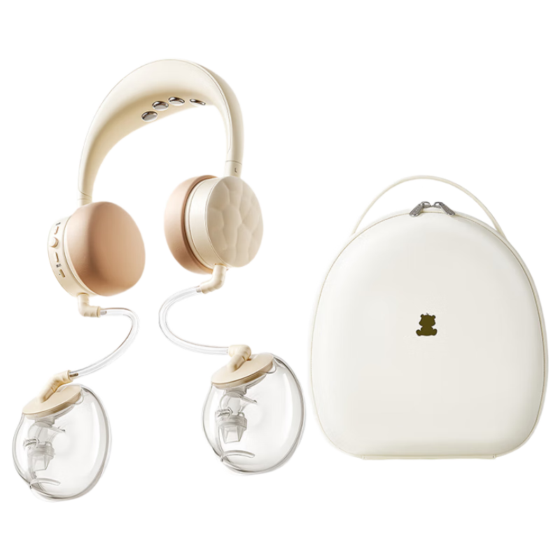 小白熊SnowBear吸奶器免手扶電動(dòng)按摩雙邊3058IIPro+冰鮮收納包8861背奶組合