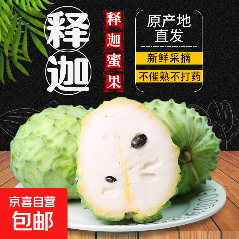 牛奶凤梨释迦果【多地次日达】番荔枝当季新鲜水果礼盒装 1个释迦果【单果250g+】