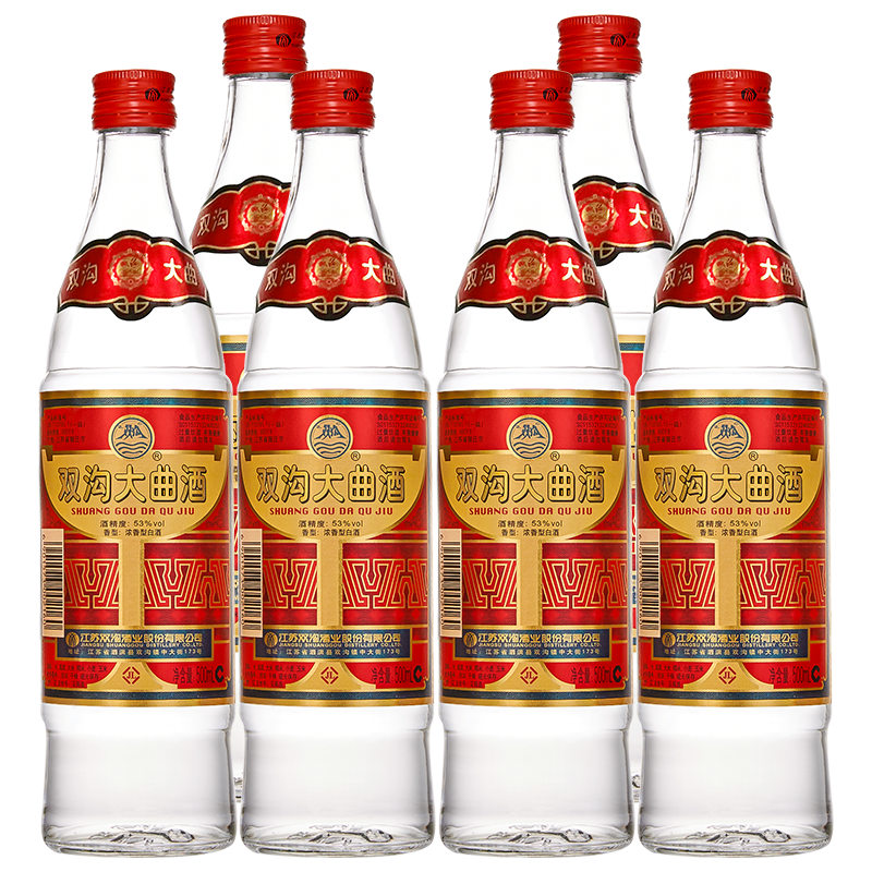 双沟大曲53度优异500mL 双沟酒厂官方店铺 53度 500mL 6瓶