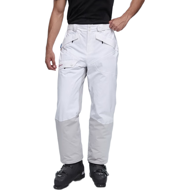 HALTI哈爾迪男士滑雪褲防風(fēng)防水保暖舒適柔軟彈力滑雪服HKPBS55022S 亮白色 L (175)