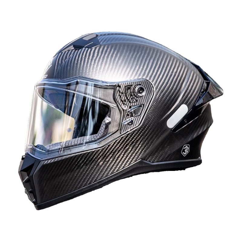 FASEED862碳纖維摩托車頭盔男女機(jī)車賽車四季全盔大尾翼3K亮黑