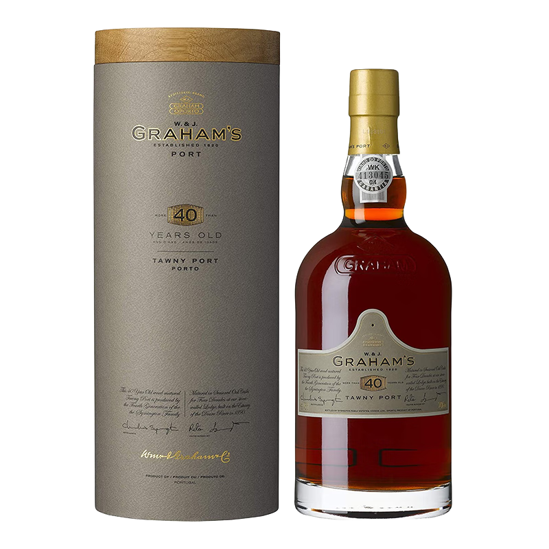 格兰姆葡萄牙进口40年波特酒甜型葡萄酒Graham's40 Tawny Port 750ml*1瓶