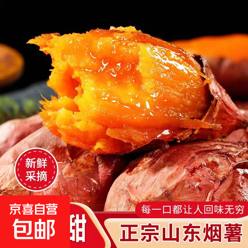 山东烟薯25号蜜薯 红心流油地瓜 新鲜农家沙地山芋 原价4元现仅售4.01元