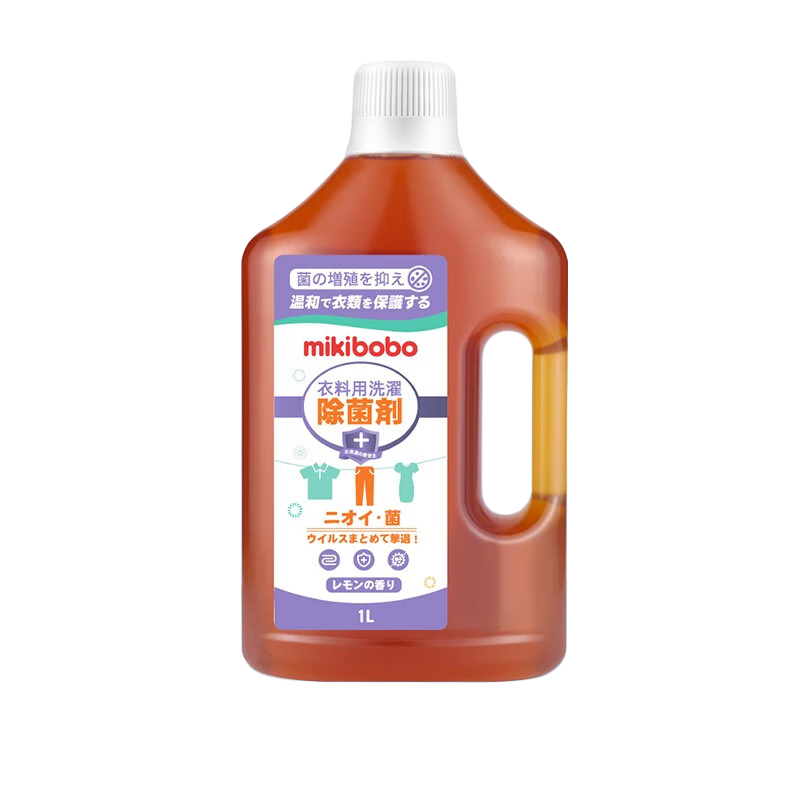米奇啵啵除菌液衣物地板手部皮肤等多用途消毒水除菌不伤手日本配方消毒液 单瓶装 1L/瓶 *1瓶