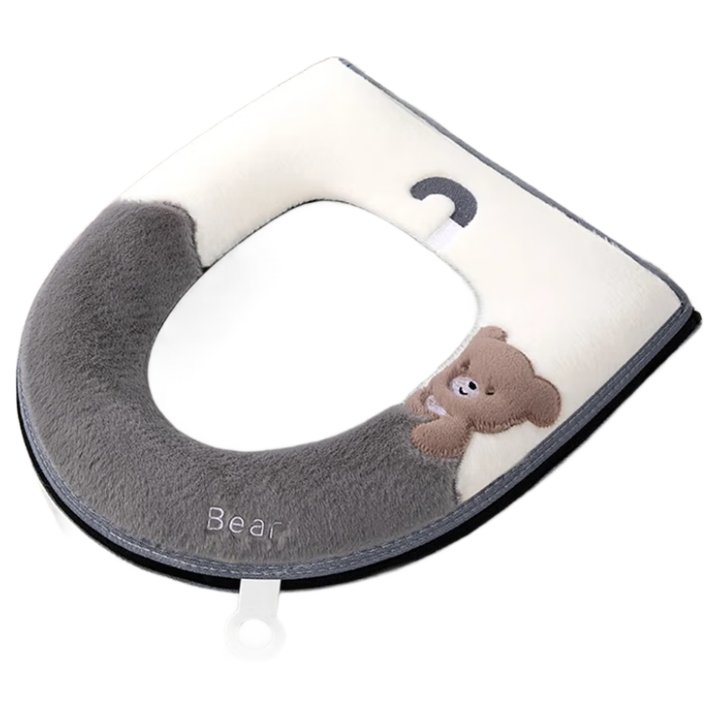 花栖之谷马桶垫坐垫家用坐便器套垫圈四季通用拉链加厚可水洗垫子非一次性