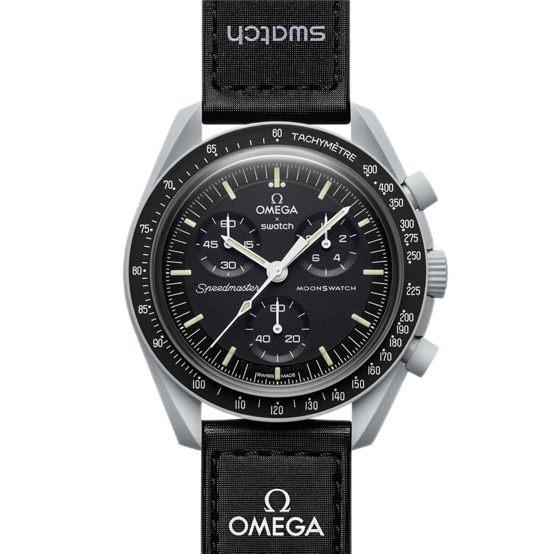 歐米茄（OMEGA）xS.WATCH聯(lián)名行星超霸系列瑞士手表送男女友石英表同價(jià)618送父親 月球【夜光版】