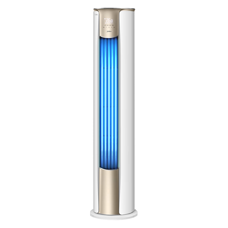 国补：美的（Midea）空调立式3P/两匹 锐静/风锦 升级二代 新一级能效 变频冷暖柜机 客厅大风口圆柱立柜式空调 3匹 一级能效 风锦 72ZHB1ll