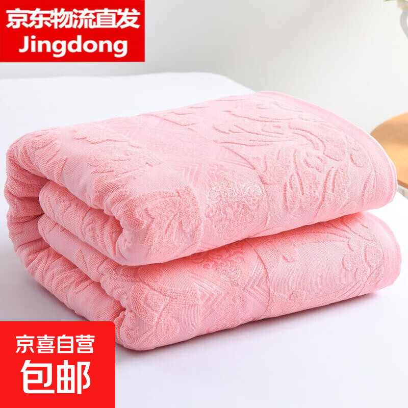 纯棉老式毛巾被成人夏季盖毯全棉毛巾毯子厚床单单人空调被薄毛毯 欧典风尚-夕阳红-纯棉毛巾被 200X230cm【亲肤透气】