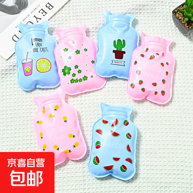 热水袋国标取暖器充电热水袋电暖水袋暖手宝暖宝宝长毛绒双插手暖肚子暖足免拆洗电热宝暖水袋 【非充电-注水款】可爱款式随机