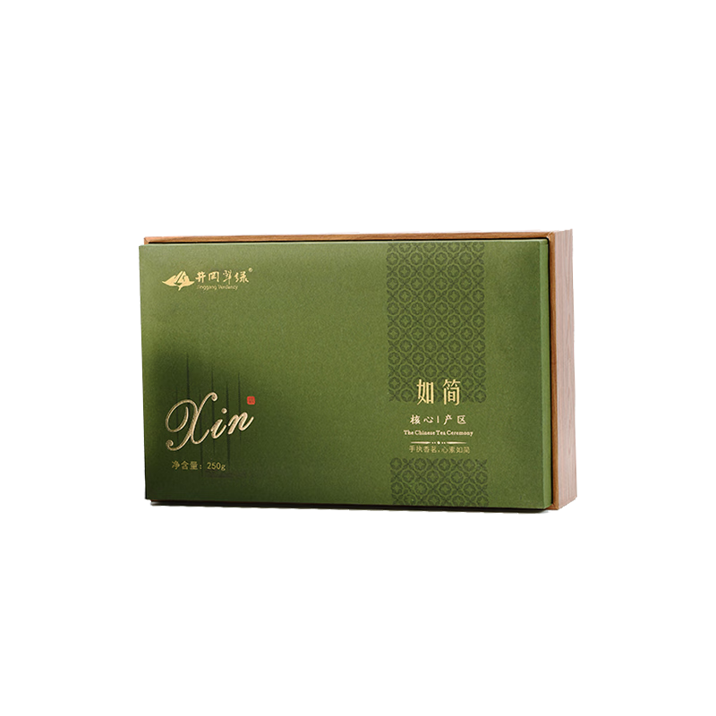 井岡翠綠春茶高山毛峰2025新茶江西茶葉明前一芽二葉高端送禮長輩綠茶禮盒 如簡綠茶250克