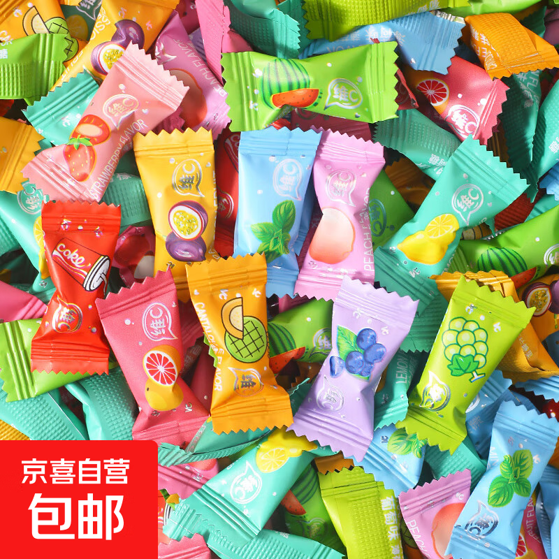维C薄荷糖混合口味接吻酸甜清凉清新口气网红零食 混合口味 10颗（活动促销）