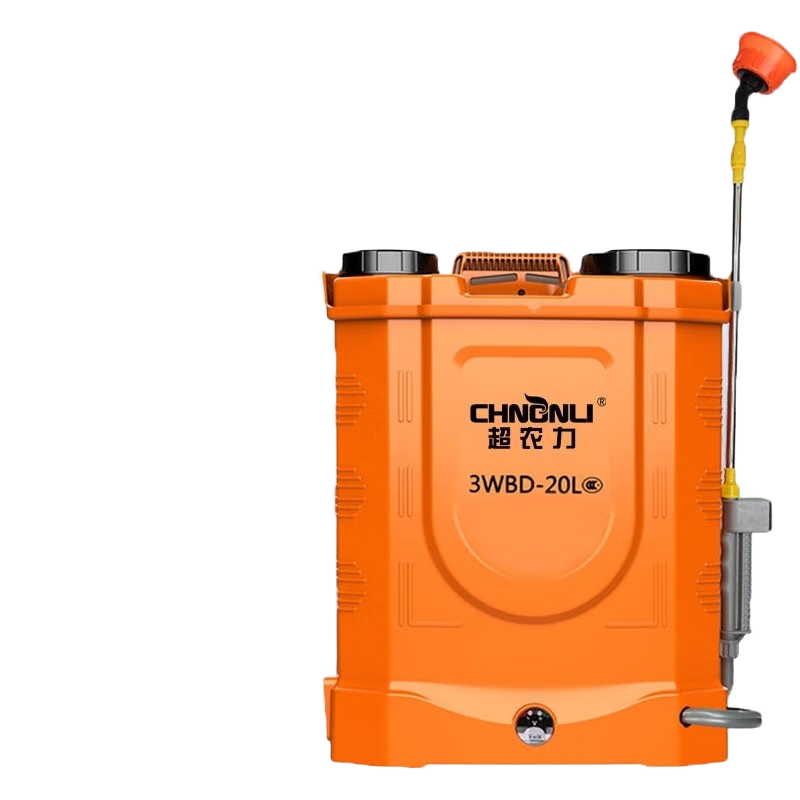 超農(nóng)力充電鋰電池電動攪拌噴霧器背負(fù)式打藥噴藥機(jī)農(nóng)藥高壓消毒噴霧器 藍(lán)色20升攪拌款45A-9噴頭