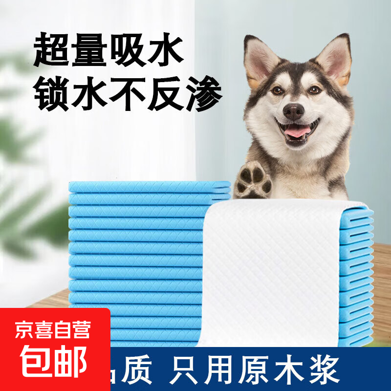 宠物尿垫狗尿垫以习性隔尿垫狗厕所芦丁鸡吸水除臭加厚猫狗通用 S码20片【45*33】1包