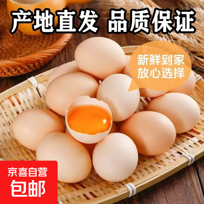 新鲜农家散养土鸡蛋50g/枚谷物喂养鸡蛋现捡现发溏心蛋早餐生鲜 10枚