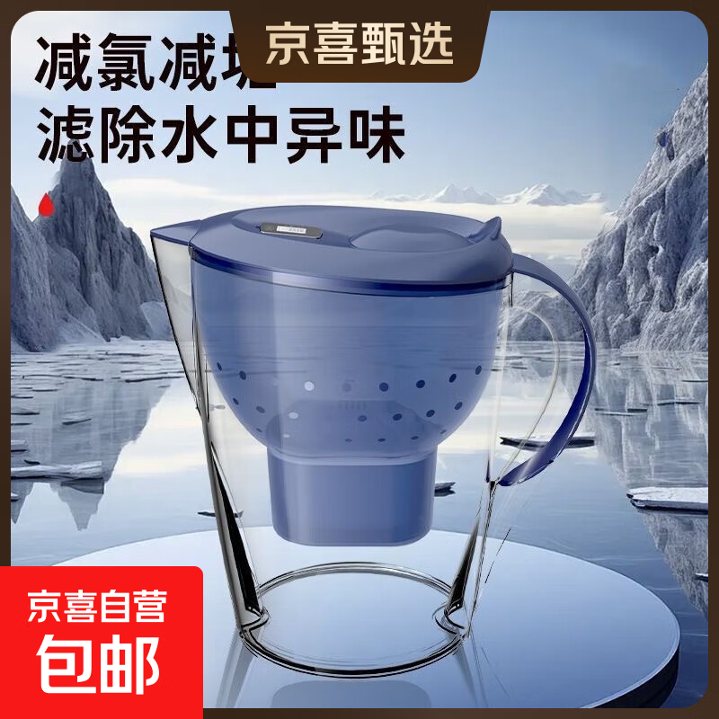 适用碧然德净水壶通用滤水壶过滤器三代升级去水垢滤芯通用 除氯去垢丨一壶一芯【体验装】