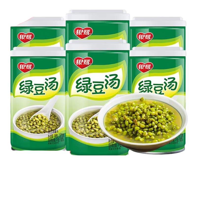银鹭 绿豆汤370g*6罐