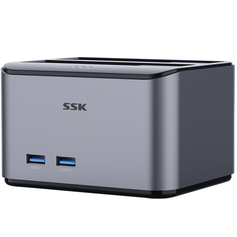SSK��� USB3.0�ƶ�Ӳ�̺�2.5/3.5Ӣ��ͨ����ӹ�̬��еӲ�̵���SATA����SSD���ú� ��˫��λ������ͬ�����Կ�������12V3A 108 111.58Ԫ