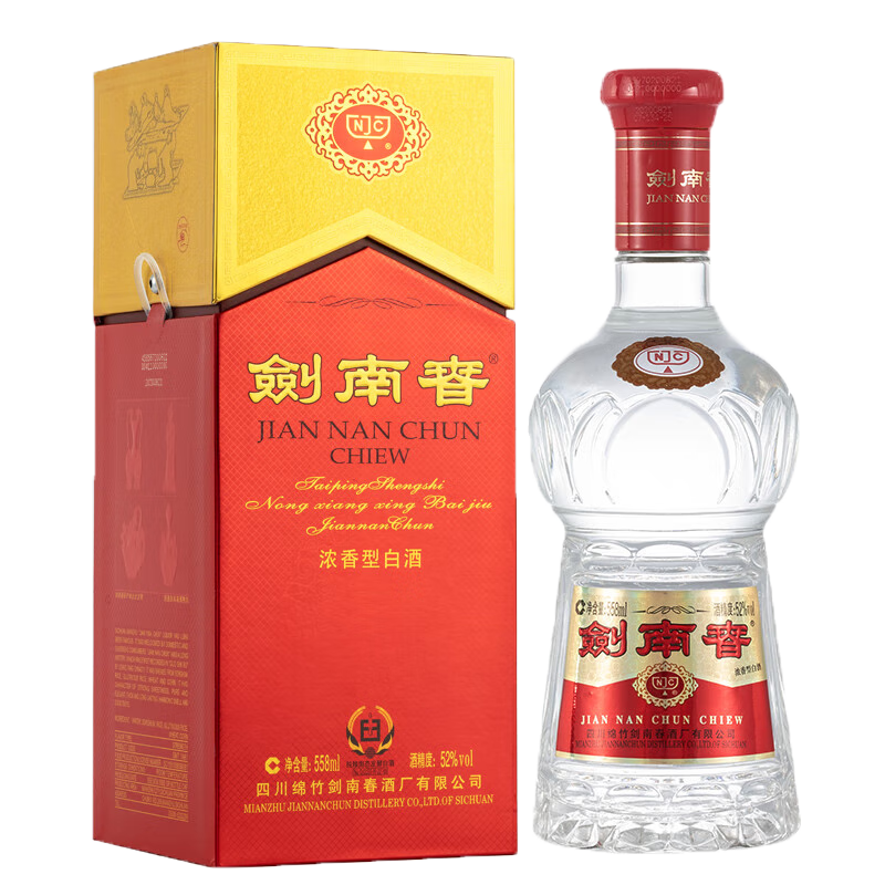 Jiannanchun/���ϴ� ˮ���� 52�� Ũ���� 2ƿ 500ml 808Ԫ