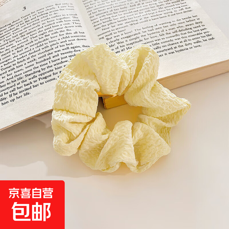 韩系甜美少女发圈女生高级感发绳大肠圈扎头绳丸子头皮筋头花头饰 泡芙【1个装】