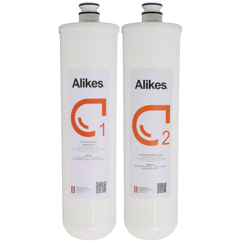 爱尼克斯（Alikes） INF8000V净水器滤芯一套（PP棉纤维滤芯+活性炭滤芯）