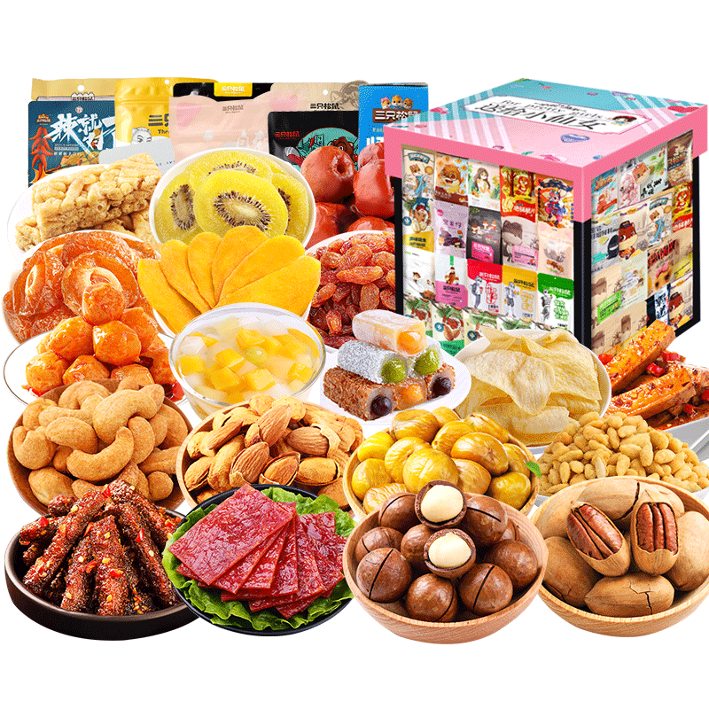 ���ڲ�������ֻ����Three Squirrels�����ͳ��˽����ʳ�����������38Ů���������Ů����Ů����ʳƷ 61��200�����ͼ���顿���6847g 162.8Ԫ