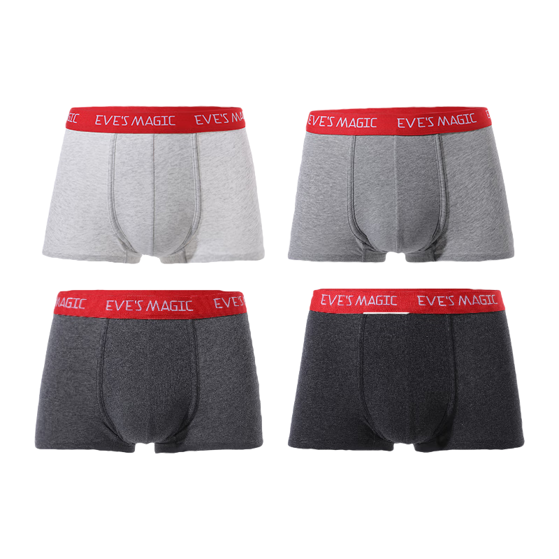 ����֮���ڿ���ƽ�ǿ㴿ɫ�޿�͸�������������Ľ��ڿ����4��װK2041 ����(ǳ�� �л� ��� �ڻ�) 4�� XL 42.1Ԫ