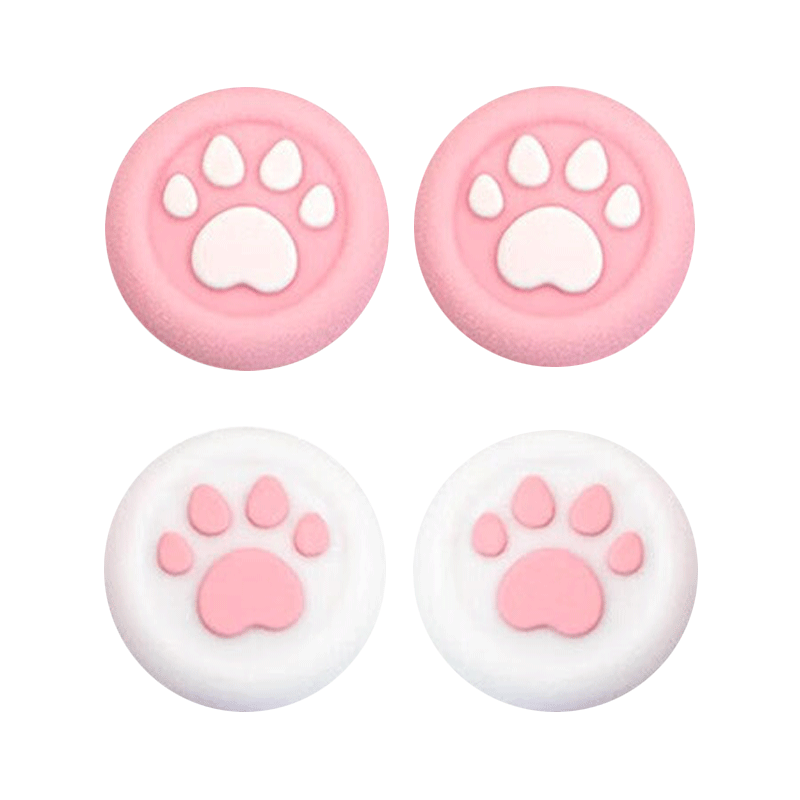 微軟(Microsoft) Xbox Series X/One S手柄配件 XSX/XSS游戲機周邊 Xbox/PS手柄搖桿帽 白色 黑色(2對)