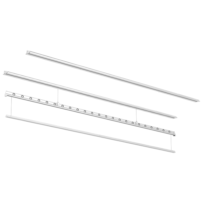 戀晴電動(dòng)隱形晾衣架全嵌入式照明語(yǔ)音家用陽(yáng)臺隱藏自動(dòng)升降智能晾衣架 DZ-023B雙桿 2米(帶曬被桿)