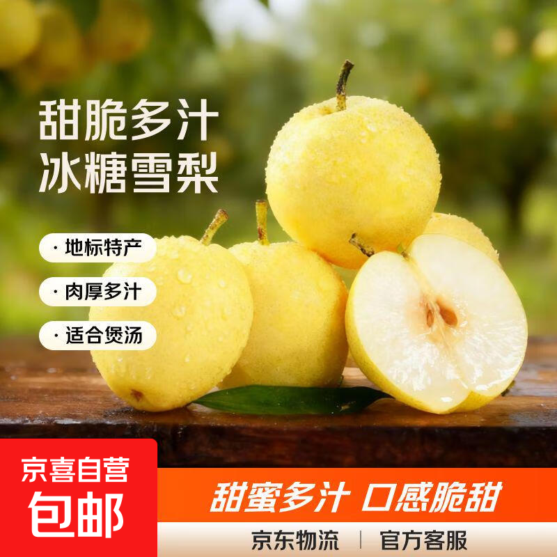 京喜加赵县雪花梨带箱2斤