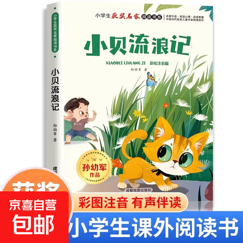 小学生获奖名家阅读书系全10册 彩图注音版冰波金波周锐陈伯吹张秋生作品宝葫芦的秘密 一二三年级课外阅读系列 小学一二年级看的课外书儿童读物少儿童话故事绘本 一年级阅读课外书必读阅读书 小贝流浪记