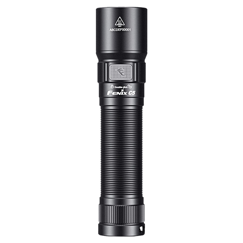FENIX菲尼克斯 C5 強光手電筒家用戶外照明尾部磁吸工作維修燈 曜石黑