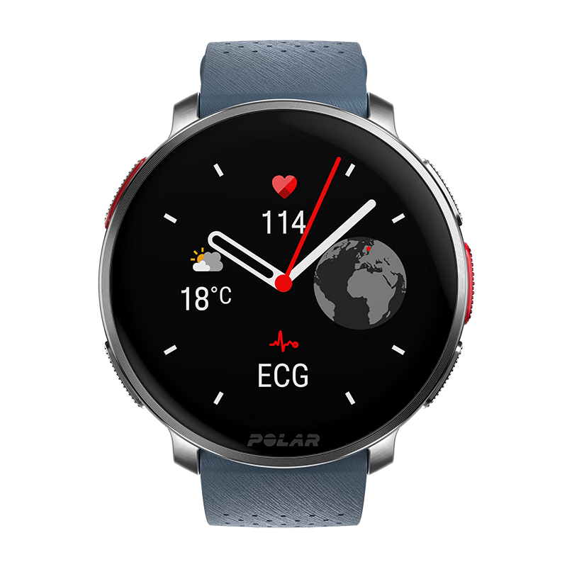 博能(polar)VANTAGE V3旗艦款高階多功能血氧監(jiān)測(cè)運(yùn)動(dòng)心率手表 天空藍(lán)