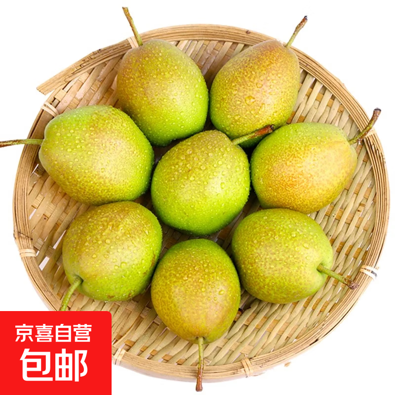 河北特产红香酥梨脆甜多汁香梨5 红香酥带箱2斤