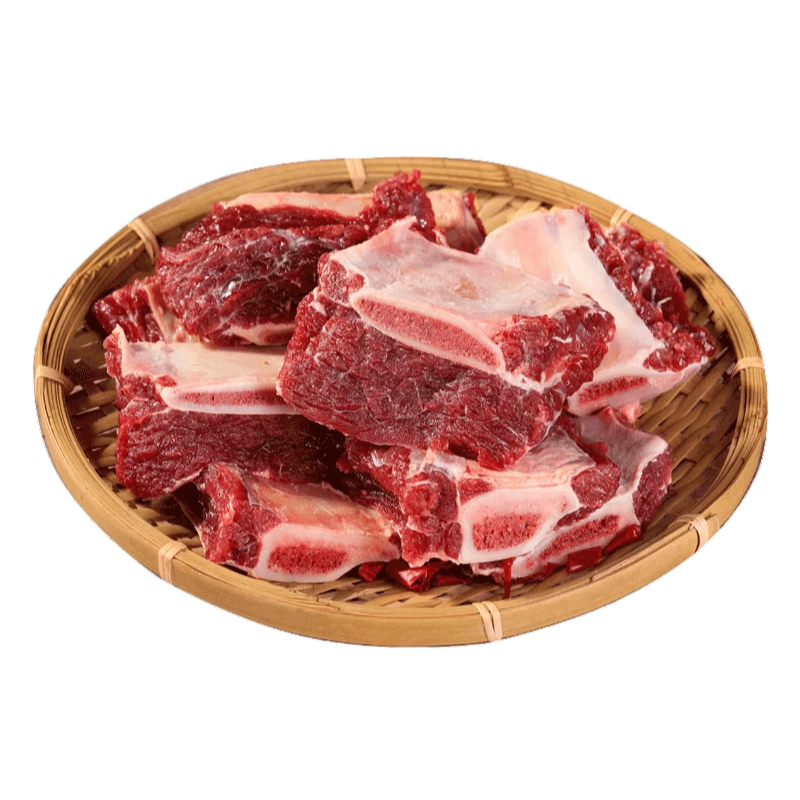 肉鲜厨师 原切牛排骨1kg 新鲜牛肋排火锅烧烤食材牛肉生鲜